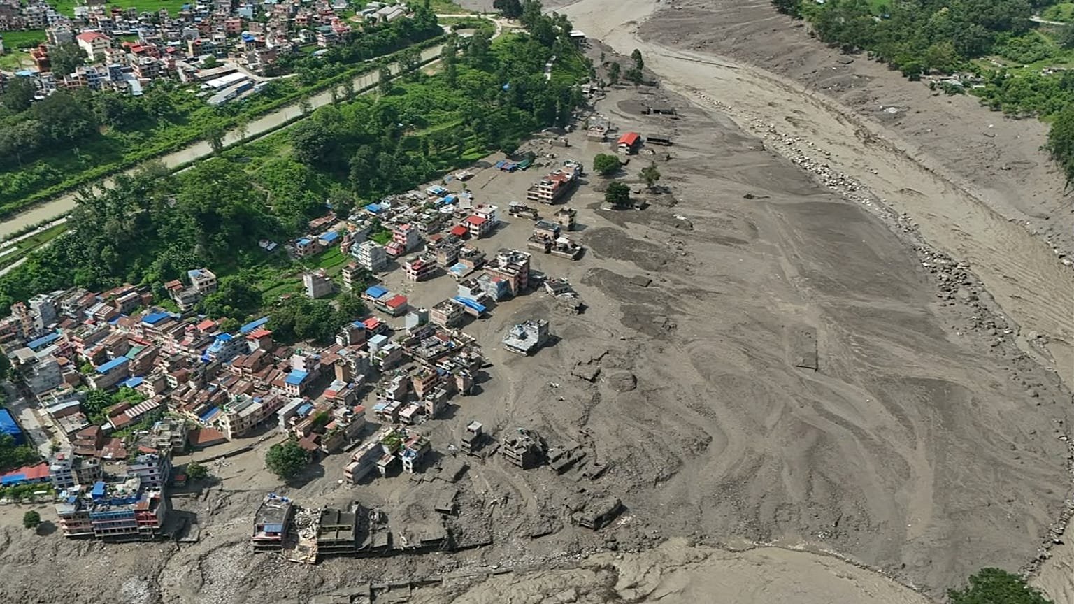 Nepal China Floods